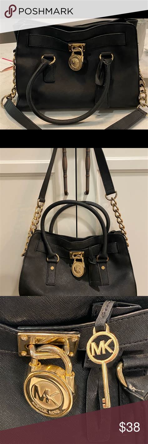 black michael kors lock and key|Michael Kors hamilton.